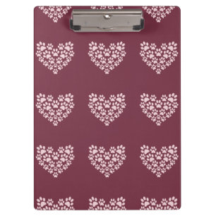 Pawprint hart klembord