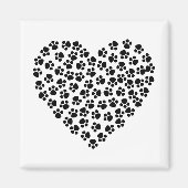 Pawprint hart magneet (Voorkant)