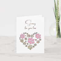 Pawprint hart voor voetafdruk