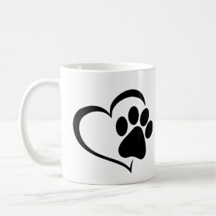 PawPrint met ontwerp voor hart Koffiemok