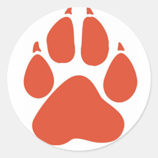 Pawprint sticker