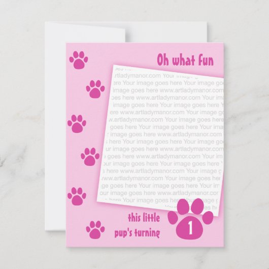 PawprintBlue_0071bc Kaart (Voorkant)