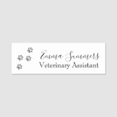 Pawprinters Vet Veterinary Business Naamplaatje (Voorkant)