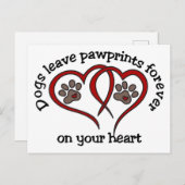 Pawprints Briefkaart (Voorkant / Achterkant)