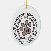 Pawprints Keramisch Ornament (Rechts)