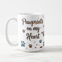 Pawprints on My Heart 15 oz Mug