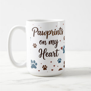 Pawprints on My Heart 15 oz Mug