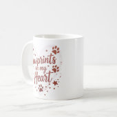 Pawprints on My Heart Pet Mug (Devant gauche)