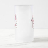Pawprints on My Heart - Rose Pink Frosted Mug 16oz (Centre)