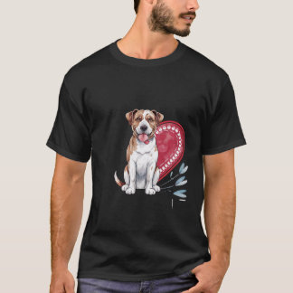 Pawprints op mijn harthond t-shirt