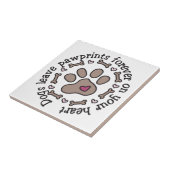 Pawprints Tegeltje (Zijkant)