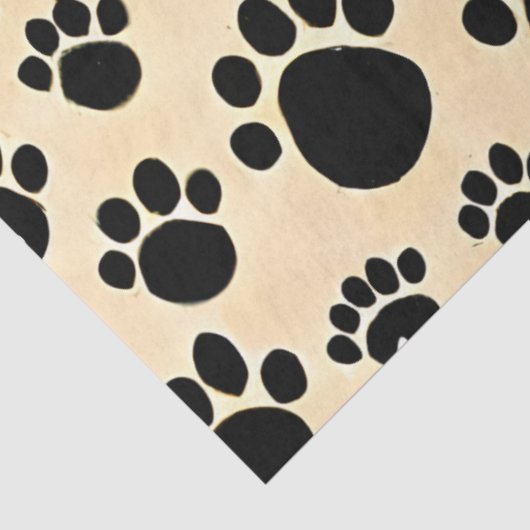 Pawprints Tissuepapier (Detail)