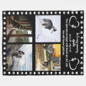 Pawprints van de liefde Foto Fleece Deken (Voorkant (Horizontaal))