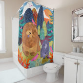 PAWS 4 A WHILEChow rideau de douche (En situation)