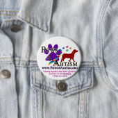 Paws 4 Autsim Ronde Button 7,6 Cm (In situ)