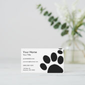 Paws aangepaste kleur visitekaartje (Staand voorkant)