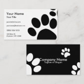 Paws aangepaste kleur visitekaartje (Voorkant / Achterkant)