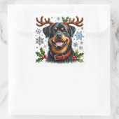 Paws and Antlers Vakantie Plezier! Vierkante Sticker (Tas)