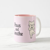 Paws and Breathe Tweekleurige Koffiemok (Voorkant rechts)