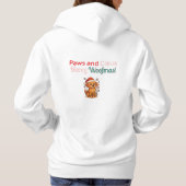Paws and Claus – Merry Woofmas! Funny Christmas Hoodie (Achterkant)