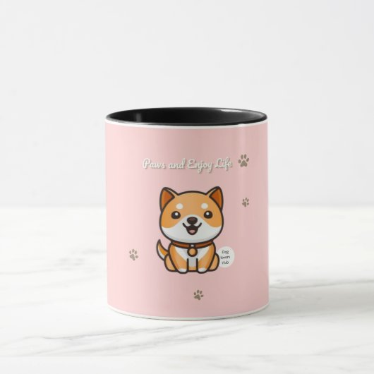 Paws and Enjoy Life Mug (Centre)
