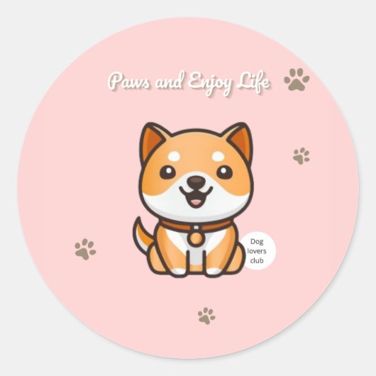 Paws and Enjoy Life Stickers (Devant)