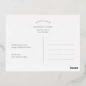 Paws Baisers Foil Carte postale de la Saint-Valent (Verso)