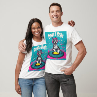 Paws & Beats - Speelse Hondenmuziek T-shirt