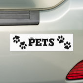 Paws Bumpersticker (Op auto)