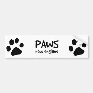 PAWS, bumpersticker, zwart Bumpersticker