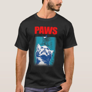Paws Cat en Mouse Parody Cute Cat Cadeau Ide T-shirt