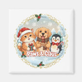 Paws & Claus Magneet (Voorkant)