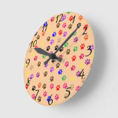 Paws Clock Ronde Klok (Hoek)