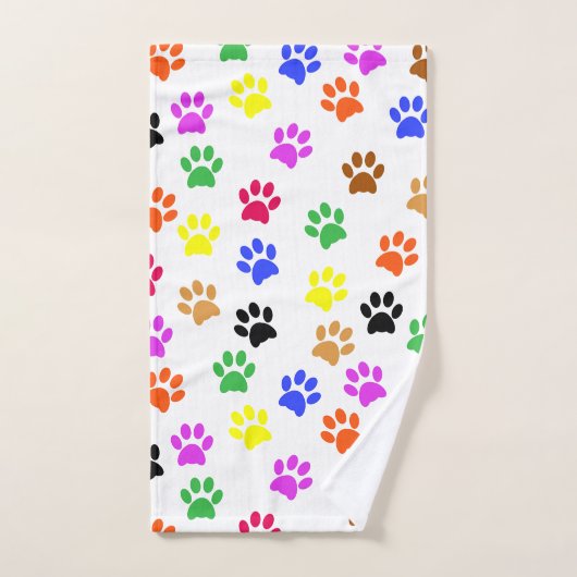 Paws colorés (Serviette à main)