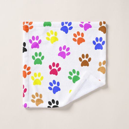Paws colorés (Gant de toilette)