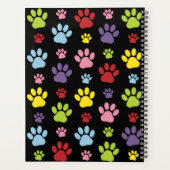 Paws Colorés, Motif Paw, Paws Chiens, Votre Nom (Dos)