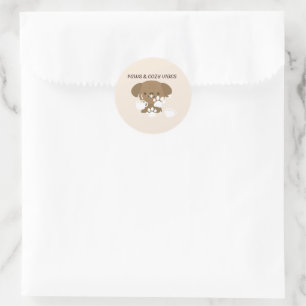 Paws & Cozy Vibes Mooie Huisdier Muur Kunst & St Ronde Sticker