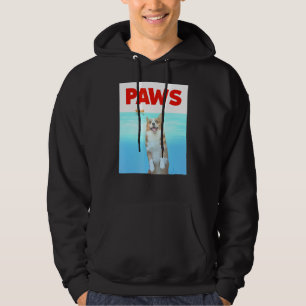 Paws Dog Parodie 80s Corgi Shark Grappige Hond Hoodie