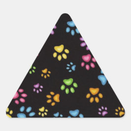 Paws Driehoek Sticker