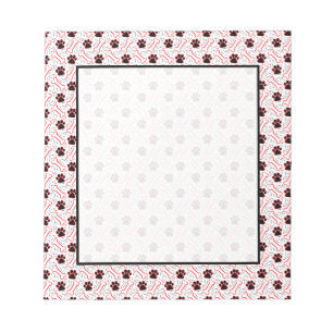 Paws en Botten Funny Design for Hondenliefhebbers Notitieblok