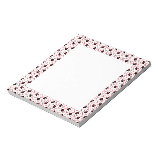 Paws en Botten Funny Design for Hondenliefhebbers Notitieblok (Gedraaid)