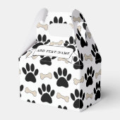 Paws en Botten Patroon Aangepast Bedankdoosjes (Achterkant)