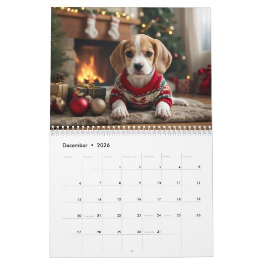 Paws en speelsheid: 2024 Puppy Kalender (Dec 2026)