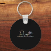 Paws Enjoy The Little Things Tie Dye Motivational  Sleutelhanger (Voorkant)