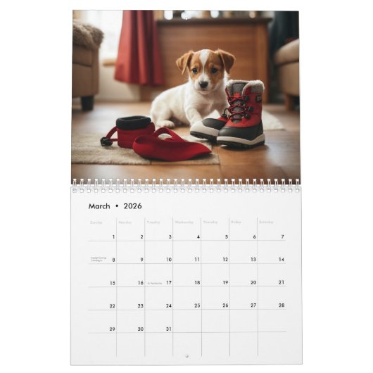 Paws et Playfulness : Calendrier des chiots 2024 (Mar 2026)
