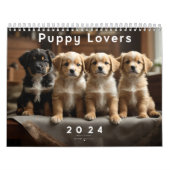 Paws et Playfulness : Calendrier des chiots 2024 (Protection)
