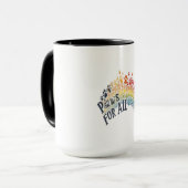 Paws for All – Rainbow Paw Print Unity  Mok (Voorkant links)