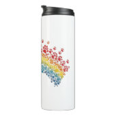 Paws for All – Rainbow Paw Print Unity  Thermosbeker (Geroteerd rechts)