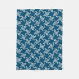 Paws-for-Comfort Houndstooth Fleece Blanket