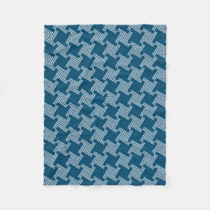 Paws-for-Comfort Houndstooth Fleece Blanket